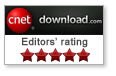 5-Star Rating by CNET Download.com Editors