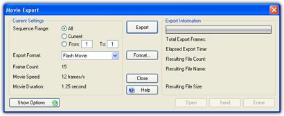 Movie Export Window